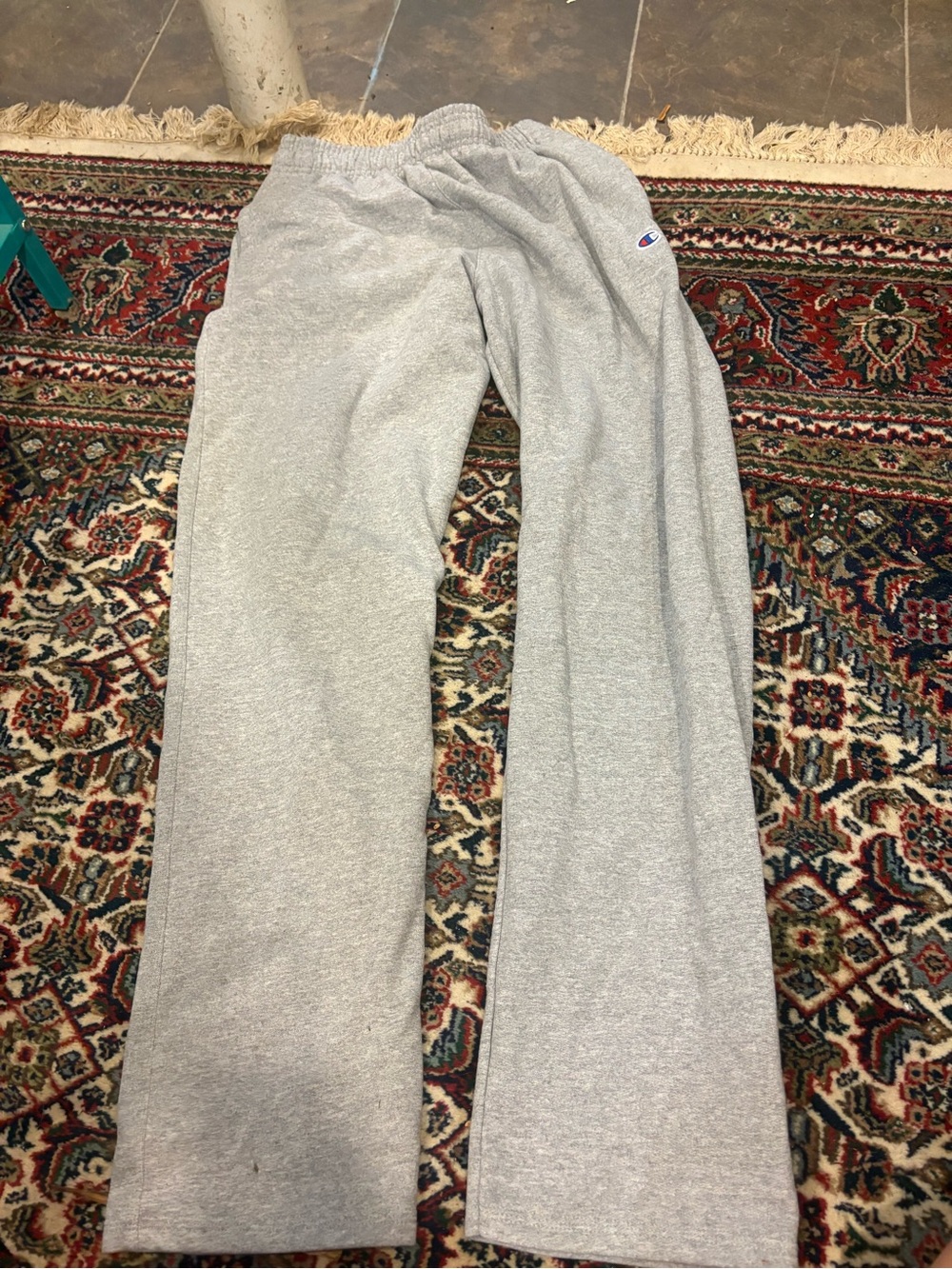 Champion Men's Gray Sweatpants - Comfortable Everyday Bottoms